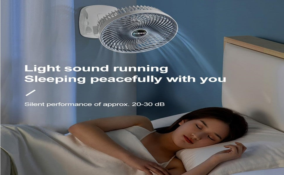 New portable 3 gears rechargeable desktop fan low noise air cooling handheld clipped circulator table fan Clip Fan USB Rechargeable Desk Fan with Sturdy Clamp, Quiet Operation, Strong Airflow with 360° Rotation for Home, Stroller, Office, Outdoor