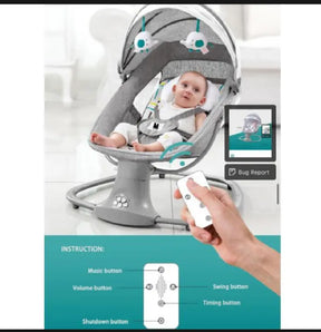 Imported Convert Me Swing-2-Seat Portable Swing, Remote control electric swing for kids, Baby moving swing