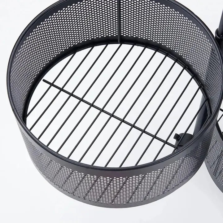 3 Tier Round Basket 360-Degree Rotating Moveable Vegetable & Fruit Organizer Rack for Kitchen Storage Baskets