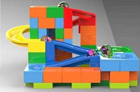 Urban Vendors Track Maze Marble Run Race Track Toy Bricks Blocks 98 Pieces Set Educational Building Blocks STEM Toy for Kids