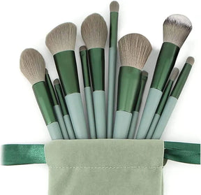 13 Pcs Makeup Brush Set Soft hair Loose Powder Eyeshadow Concealer Contour Eyeliner brush Foundation Beauty Cosmetic tools