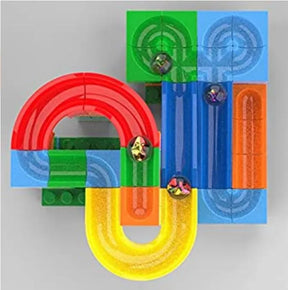 Urban Vendors Track Maze Marble Run Race Track Toy Bricks Blocks 98 Pieces Set Educational Building Blocks STEM Toy for Kids