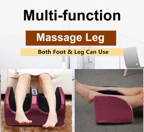 Small Foot Massager Machine with Heat, Foot and Calf Massager with Massage Roller, Deep Tissue Massager for Plantar Fasciitis, Pain Relief, Promotes Blood Circulation