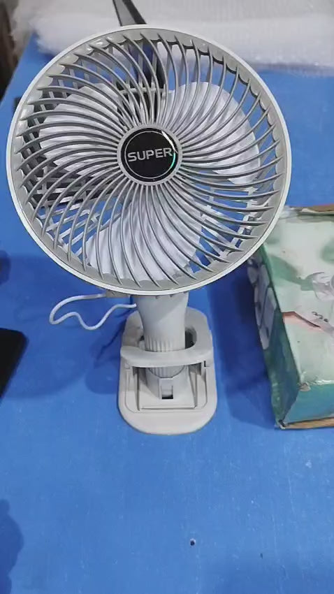 New portable 3 gears rechargeable desktop fan low noise air cooling handheld clipped circulator table fan Clip Fan USB Rechargeable Desk Fan with Sturdy Clamp, Quiet Operation, Strong Airflow with 360° Rotation for Home, Stroller, Office, Outdoor